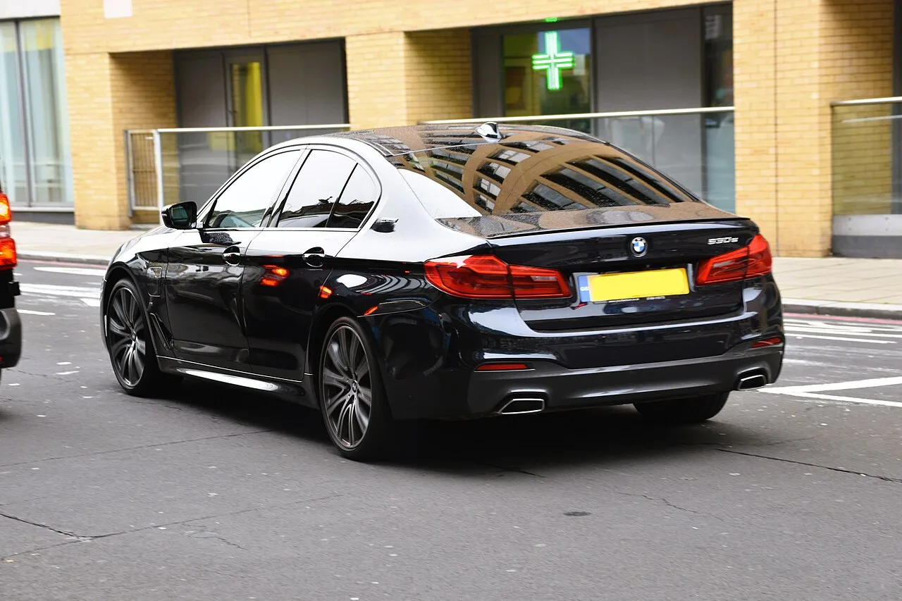 BMW 5 Series model reference photo for car rental in Baku